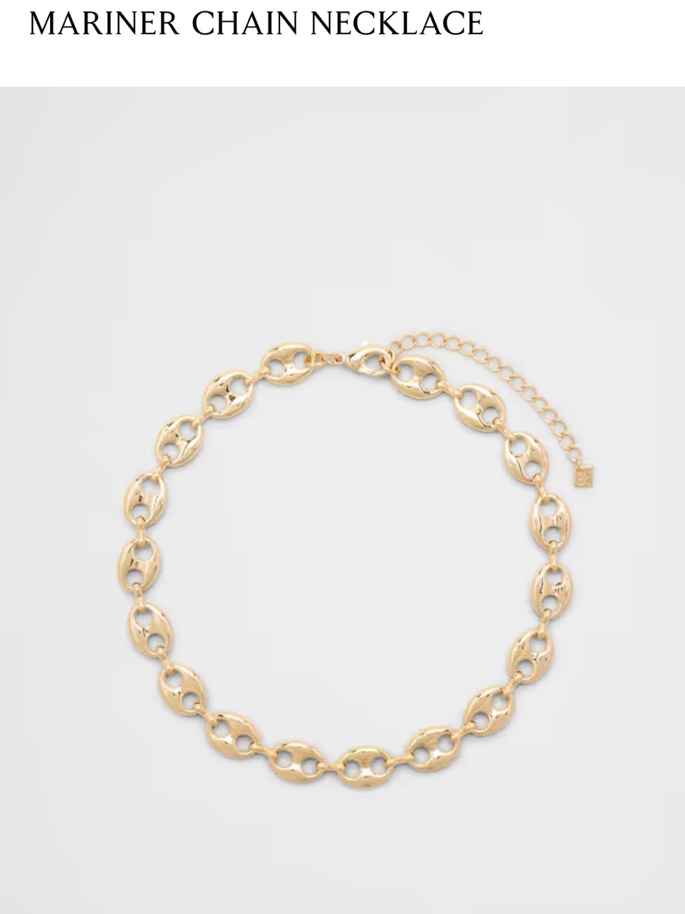 Banana republic Gold Mariner Chain Necklace - ,